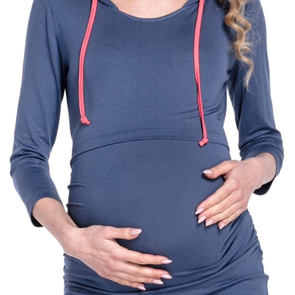 Nursing Hoodie Maternity Sweatshirt with hood